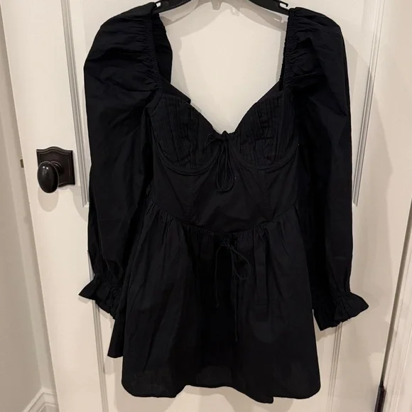 For Love & Lemons Ruth Mini Dress in Black For Love & Lemons Ruth Mini Dress in Black